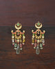 gold polki and multi-gemstone earrings for women