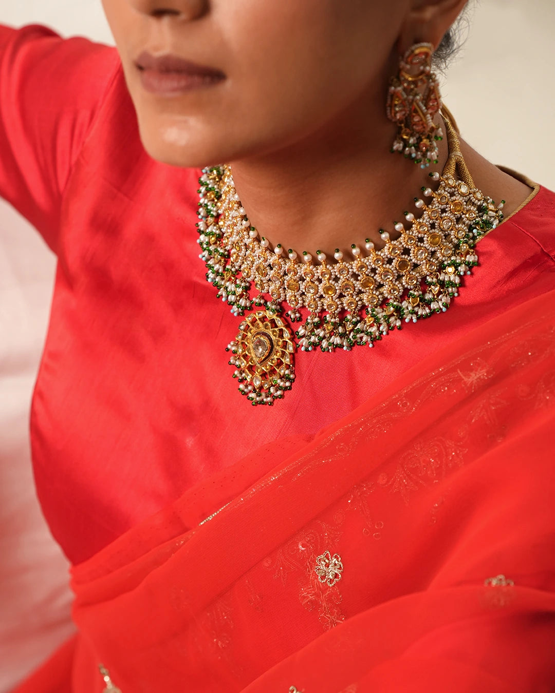 gold indian wedding necklace