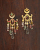 gold indian earrings