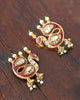 gold and polki earrings