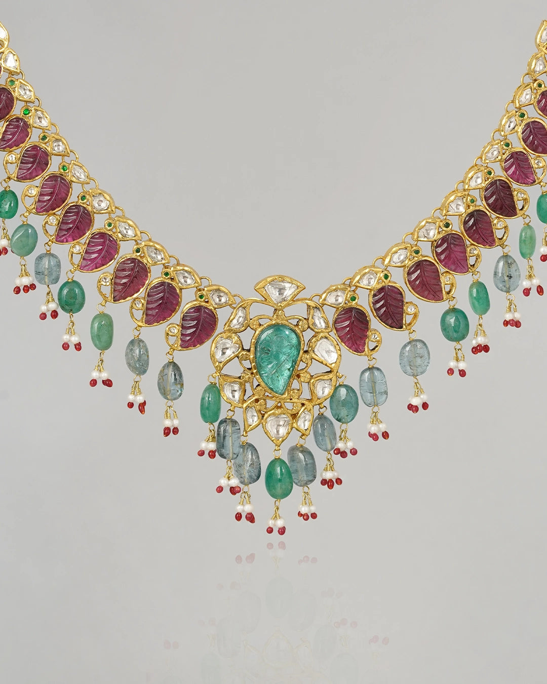 gemstone indian necklace for women
