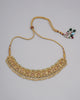 gold and polki indian necklace